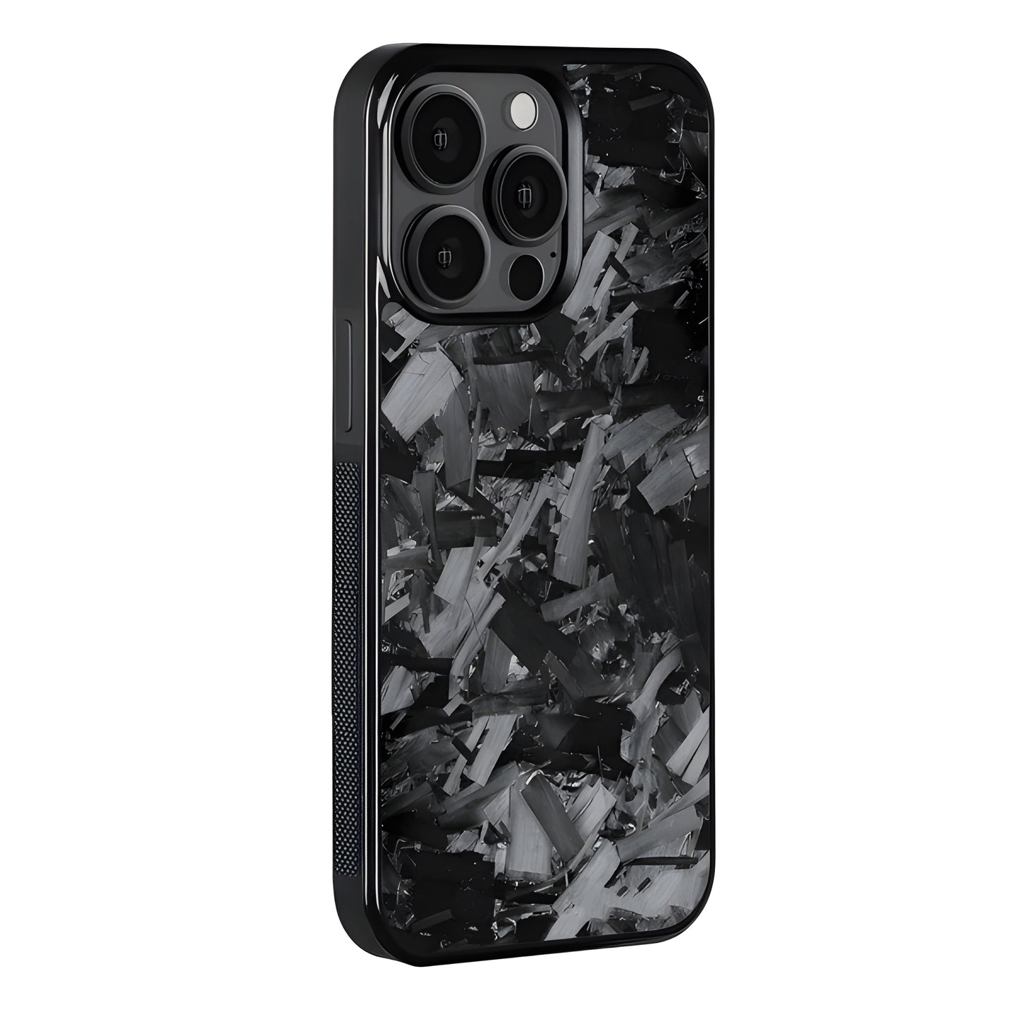 Black Chunk Real Forged Carbon Fiber iPhone Case – Ultra-Durable & Stylish