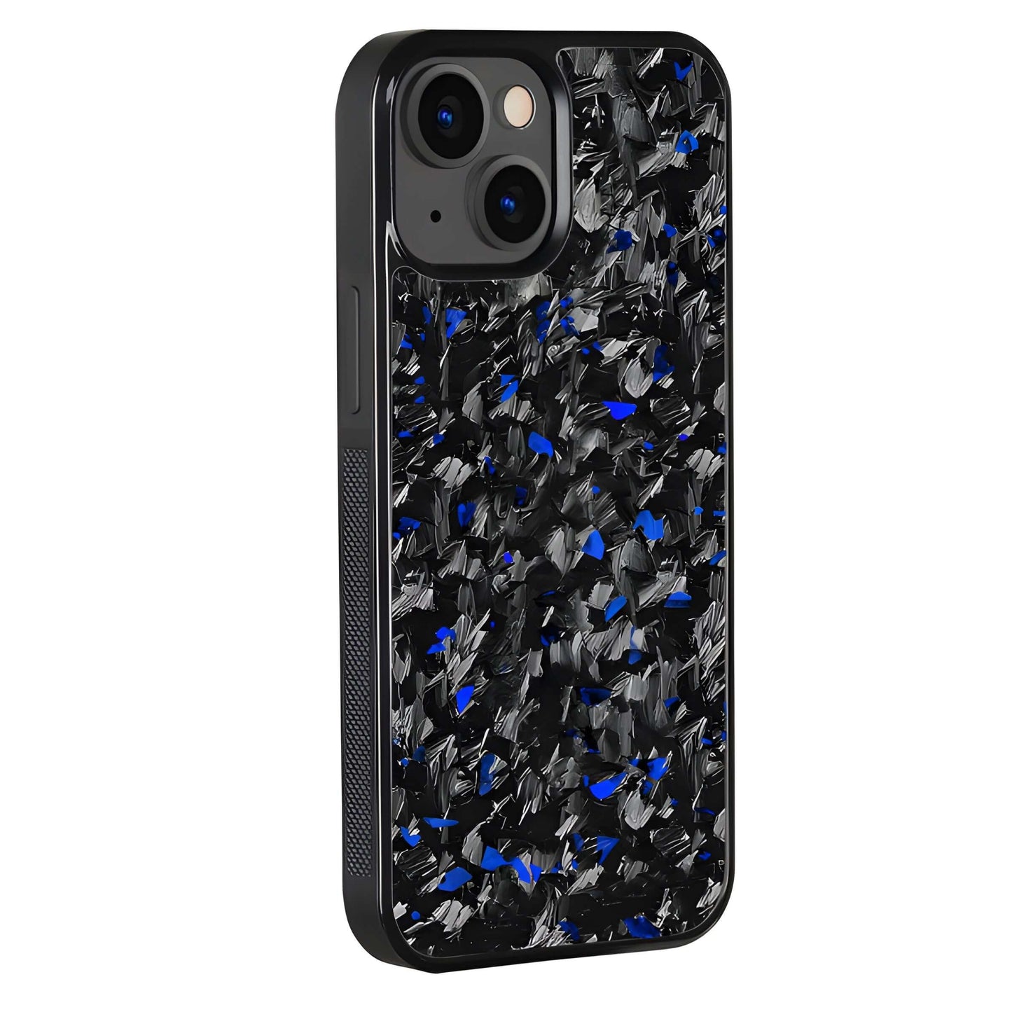 Blue iphone case Flake Real Forged Carbon Fiber - Premium Lightweight Protection