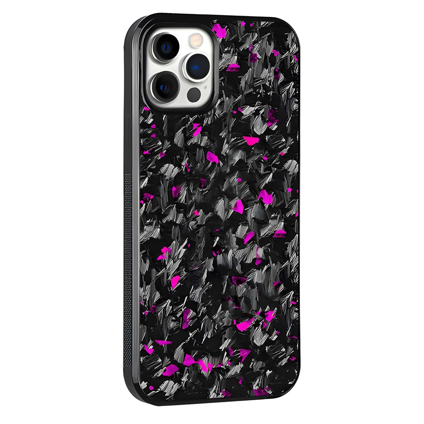 Premium iPhone Case purple Flake Real Forged Carbon Fiber