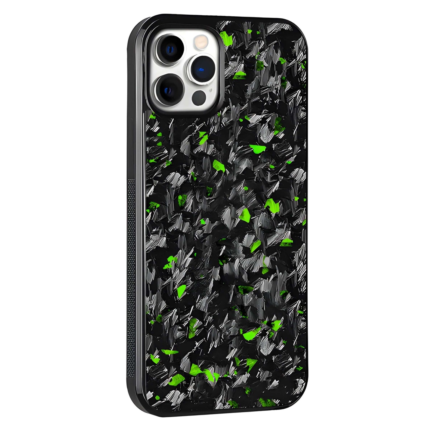 iphone case green Flake Real Forged Carbon Fiber – Premium Slim Fit Protection