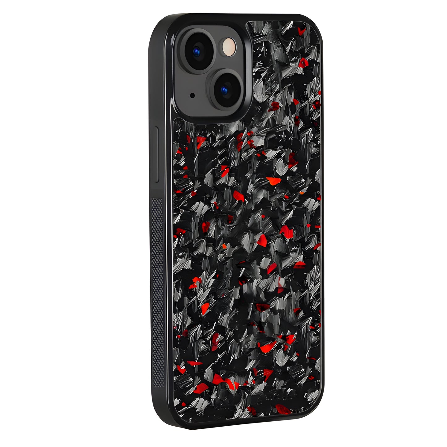 Red Flake Real Forged Carbon Fiber iPhone Case – Ultra Slim & Durable