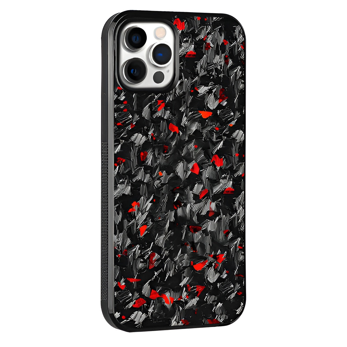 Red Flake Real Forged Carbon Fiber iPhone Case – Ultra Slim & Durable