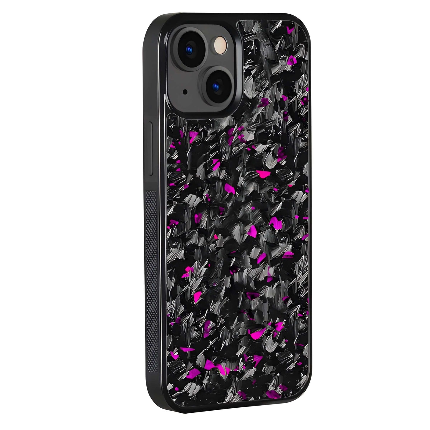 Premium iPhone Case purple Flake Real Forged Carbon Fiber