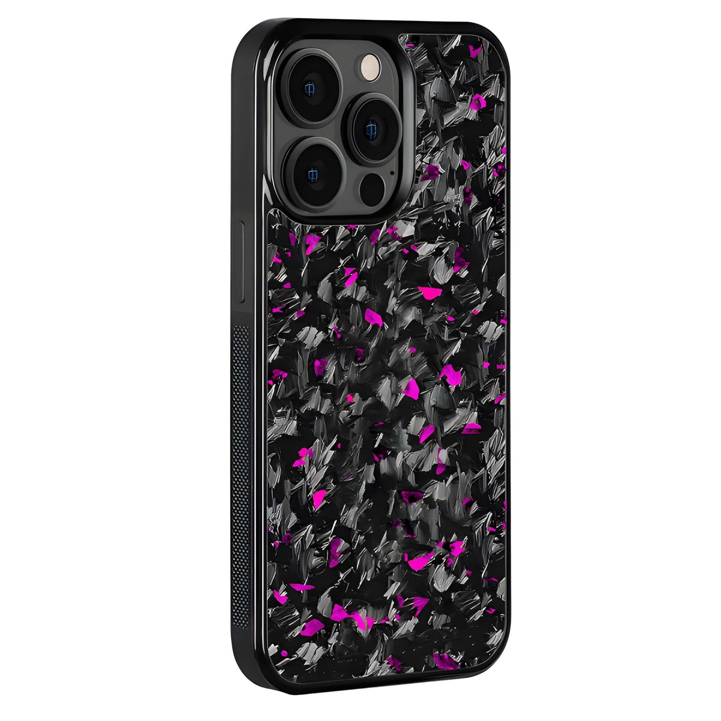 Premium iPhone Case purple Flake Real Forged Carbon Fiber