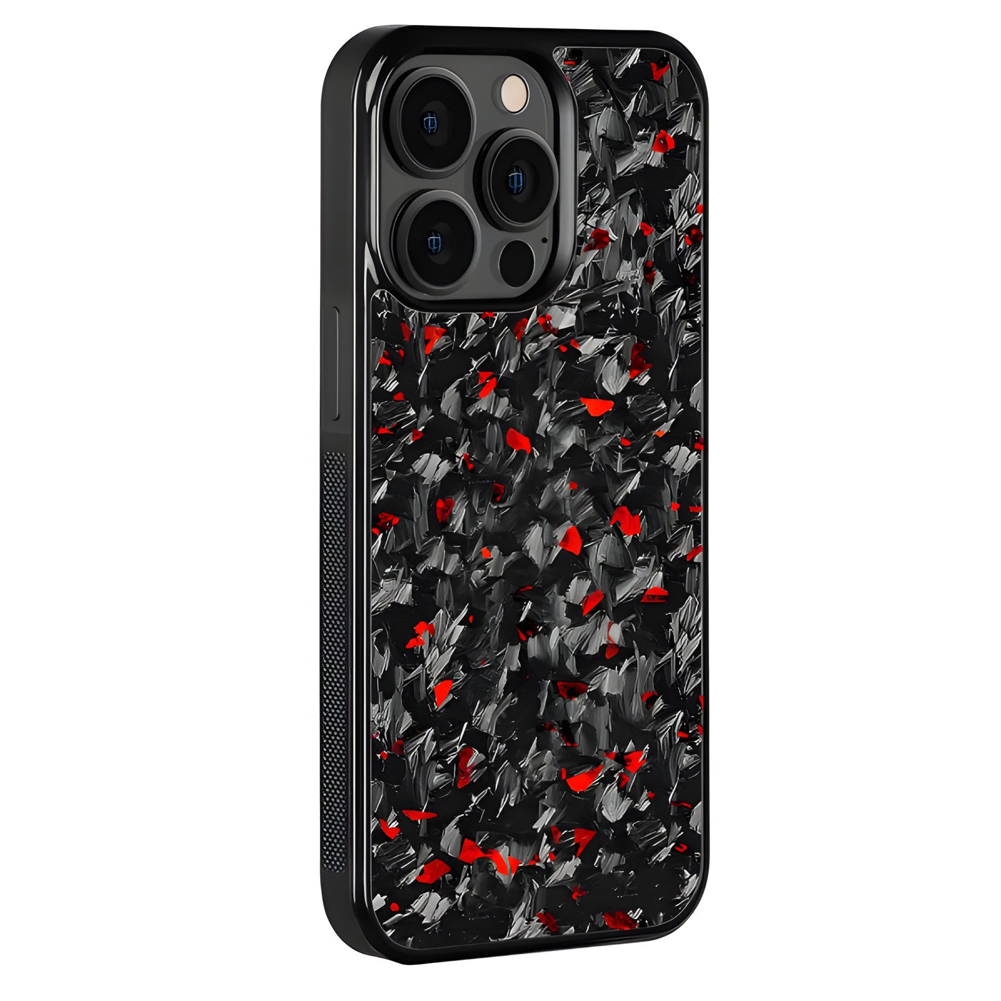 Red Flake Real Forged Carbon Fiber iPhone Case – Ultra Slim & Durable