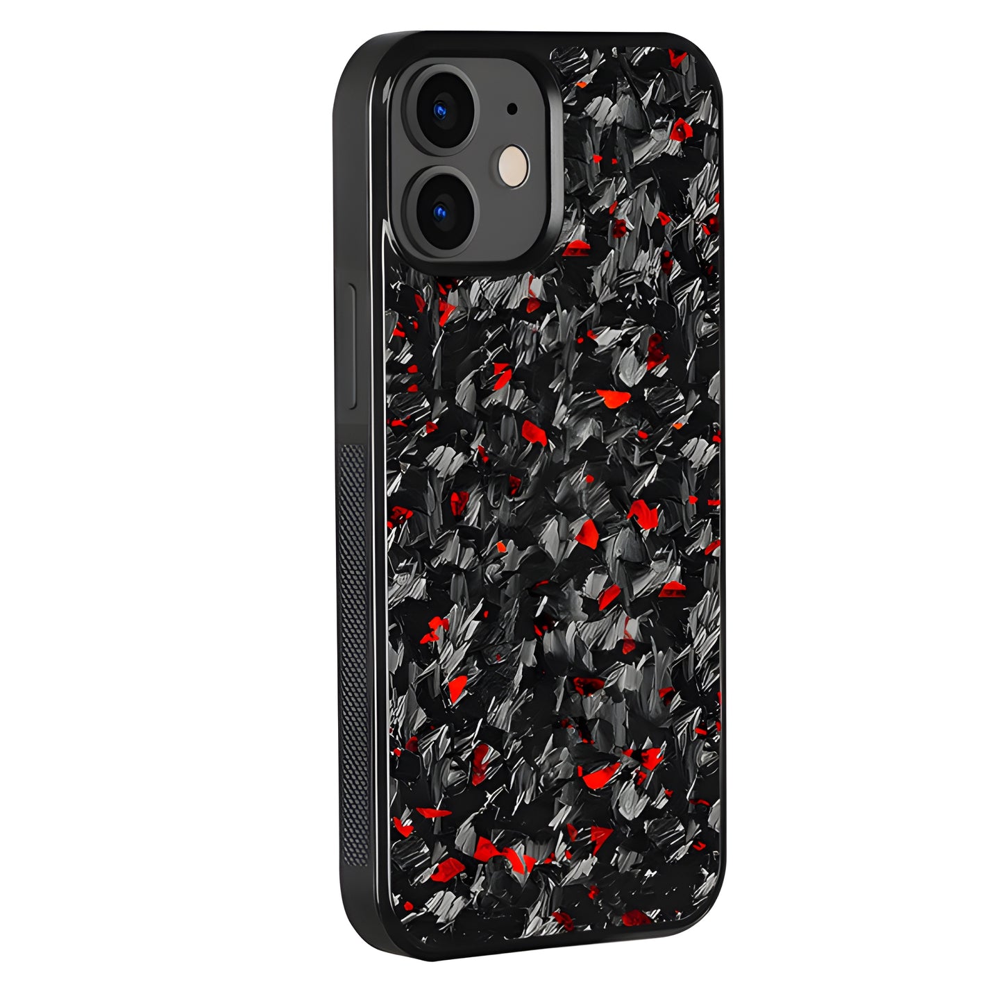 Red Flake Real Forged Carbon Fiber iPhone Case – Ultra Slim & Durable
