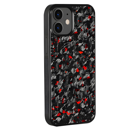Red Flake Real Forged Carbon Fiber iPhone Case – Ultra Slim & Durable